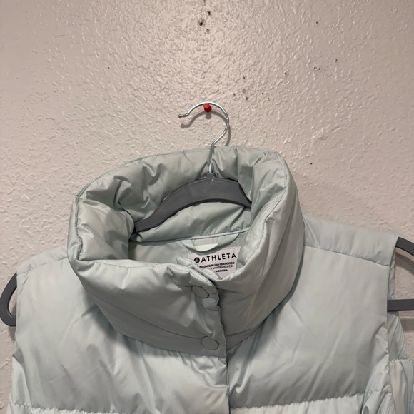 ATHLETA Women’s Downtown Gilet Puffer Vest Size M Glacier Blue - Picture 4 of 10